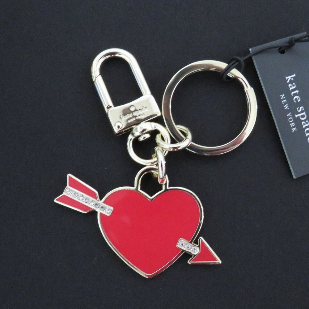 Kate Spade Love Shack Heart Key Chain/Bag Charm (Multi-color)